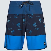 Tropics St 19"Rc Boardshort - Palms Stripe Blue