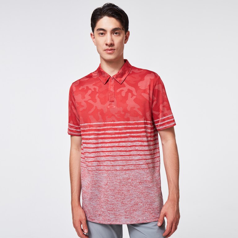Camo Stripes Polo - Fog Gray