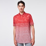 Camo Stripes Polo - Fog Gray