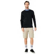 Cycling Collar Utility Long Sleeve Tee - Blackout
