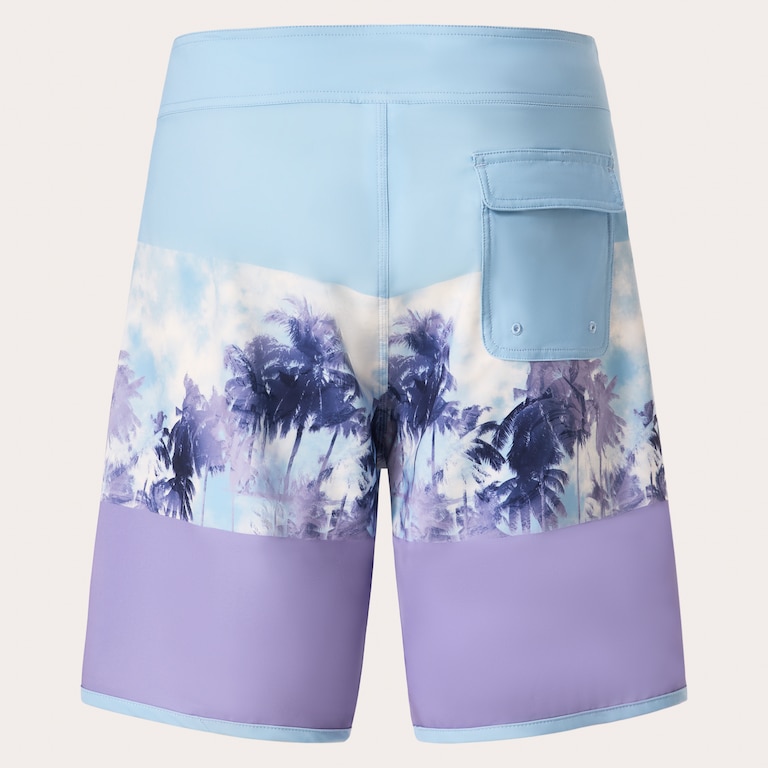 Palm Florals Rc 19” Boardshort - Stonewash Blue