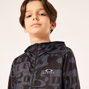 Enhance Knit Hoody Jacket Ytr 7.0 - Black Print