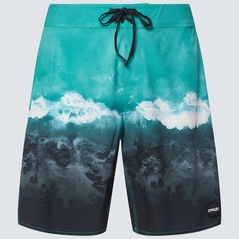 Whitewash 20" Boardshort - Mint Green Wave