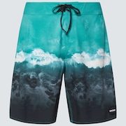 Whitewash 20" Boardshort - Mint Green Wave