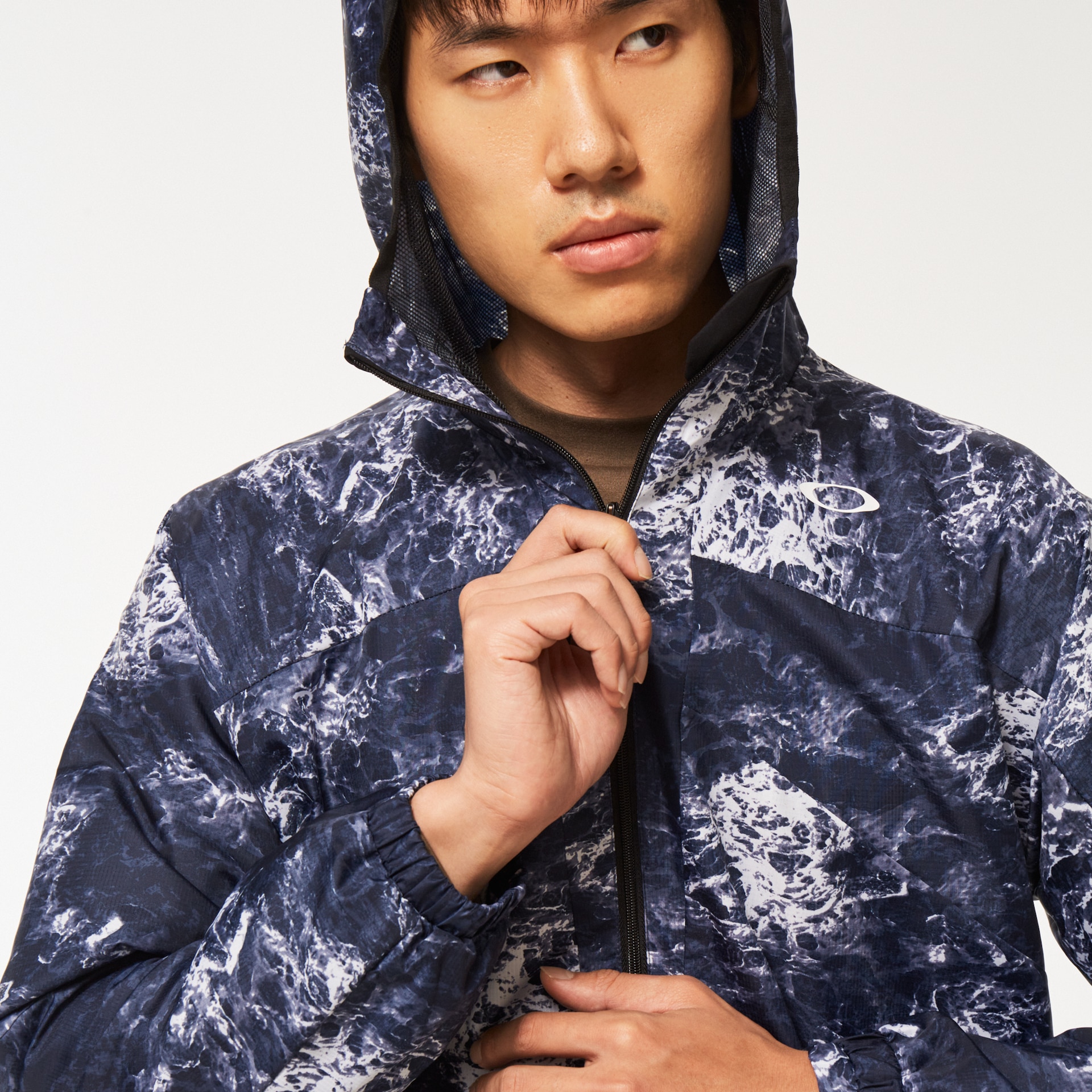 オークリー Enhance Wind Mesh Jacket 10.7 Blue Storm Print
