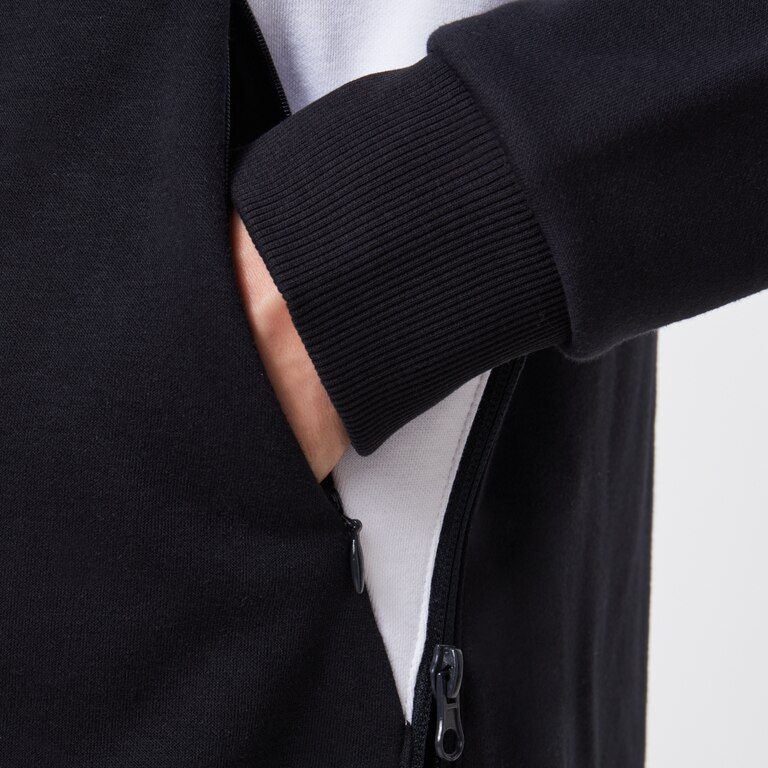 Snowdrop DWR Fleece - Black/White