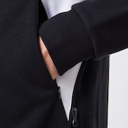 Snowdrop DWR Fleece - Black/White