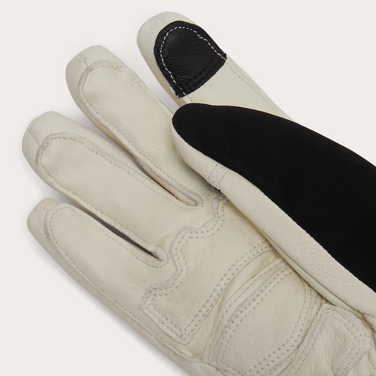W. Peak Leather Gloves - Arctic White