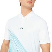 Exploded Ellipse Golf Polo Short Sleeve - White