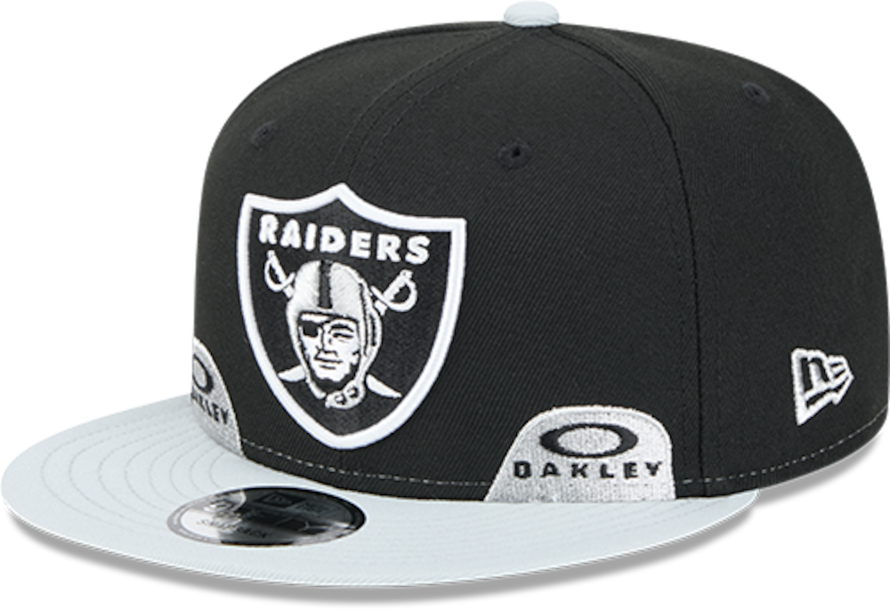 Oakley x Las Vegas Raiders 9FIFTY Snapback in Black Lasrai