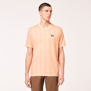Vertical Sets Tee - Orange Zig-Zag Print