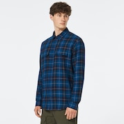 Cabin Button Down LS - Blue Check