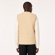 Quilted Sherpa Vest - Humus