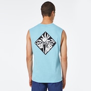 Palms B1B Tank - Bright Blue Heather