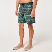 Marble Swirl 19" Boardshort - Mint Green Magma