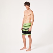 Sunset RC 19” Boardshort - Gradient Stripes Light Green