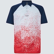 Pop Spray Short Sleeve Polo - High Risk Red