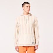 Dawny 1/4 Zip Hoodie - Humus Zig-Zag Print