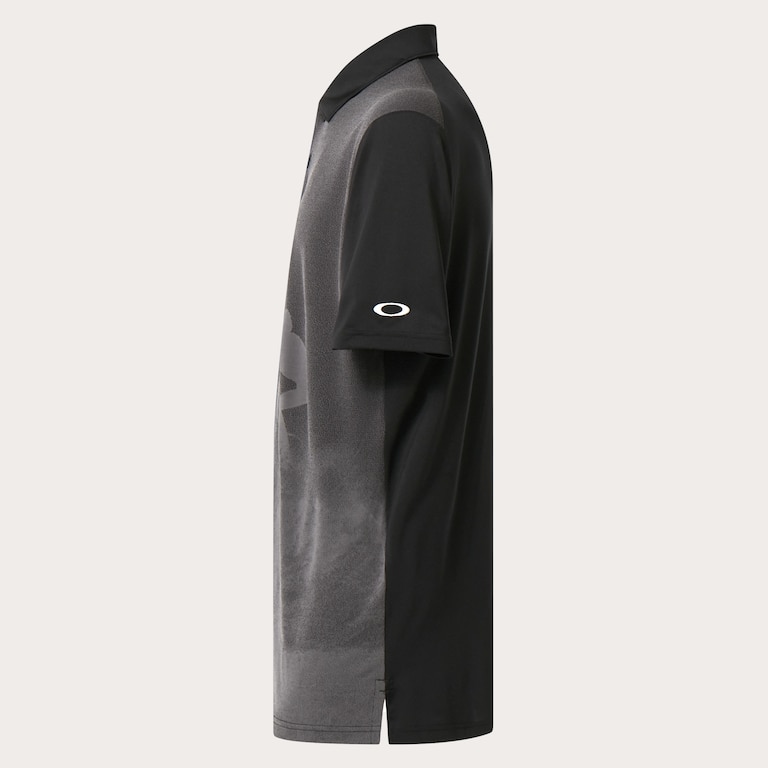 Jacquard Printed Polo - Blackout