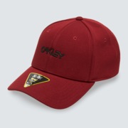 6 Panel Stretch Metallic Hat - Iron Red
