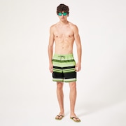 Sunset RC 19” Boardshort - Gradient Stripes Light Green