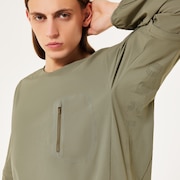 Latitude Flight Convert Shell Tee - Boulder Green