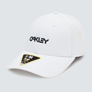 6 Panel Stretch Metallic Hat - White
