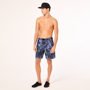 Session Rc 19" Boardshort - Rocks Print Black