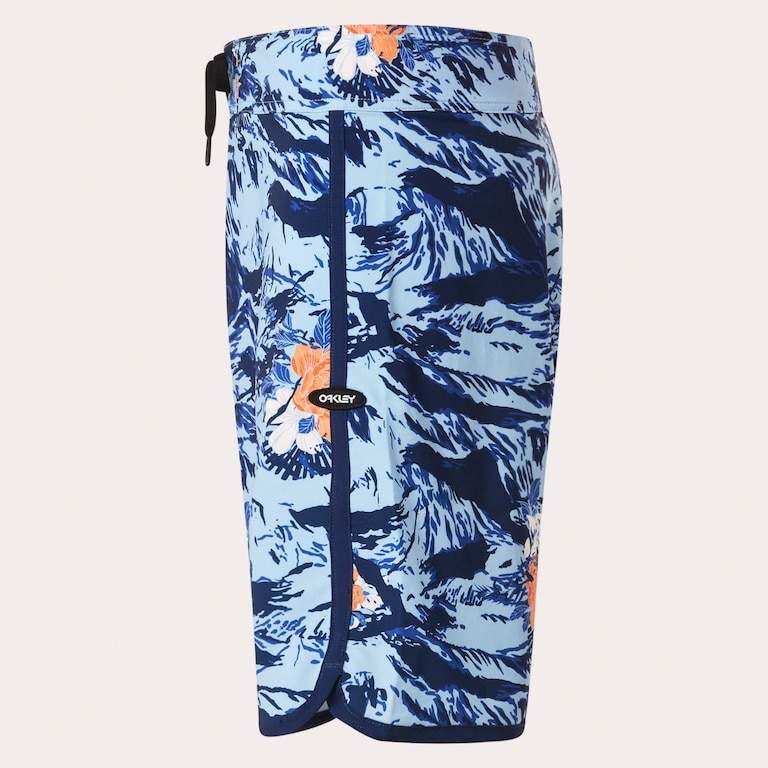 Palm Florals Rc 19” Boardshort - Tiger Flowers Camo Blue