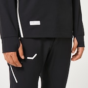 Skull Synchronism Aloft Mock Neck - Blackout