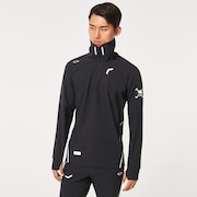 Skull Synchronism Aloft Mock Neck - Blackout