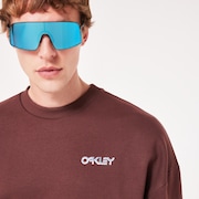 Mtl Ringed B1B Crew Sweatshirt - Grenache