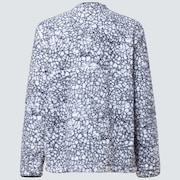 Hillside Sherpa Fz Fleece - White Crackle Print
