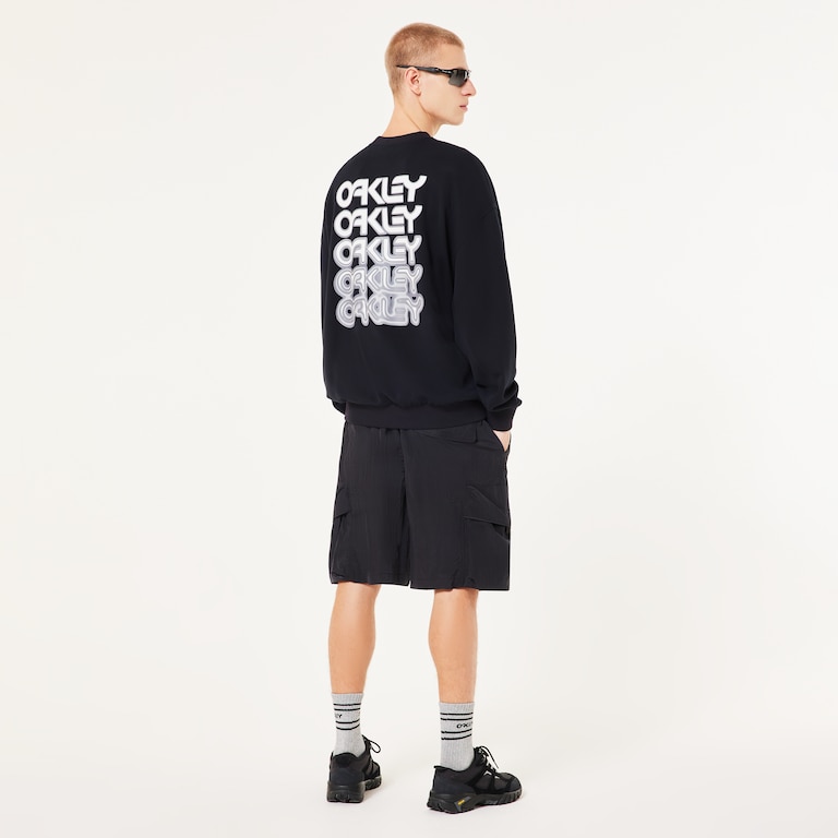 B1B Repeated Crewneck Sweatshirt - Blackout