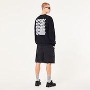 B1B Repeated Crewneck Sweatshirt - Blackout