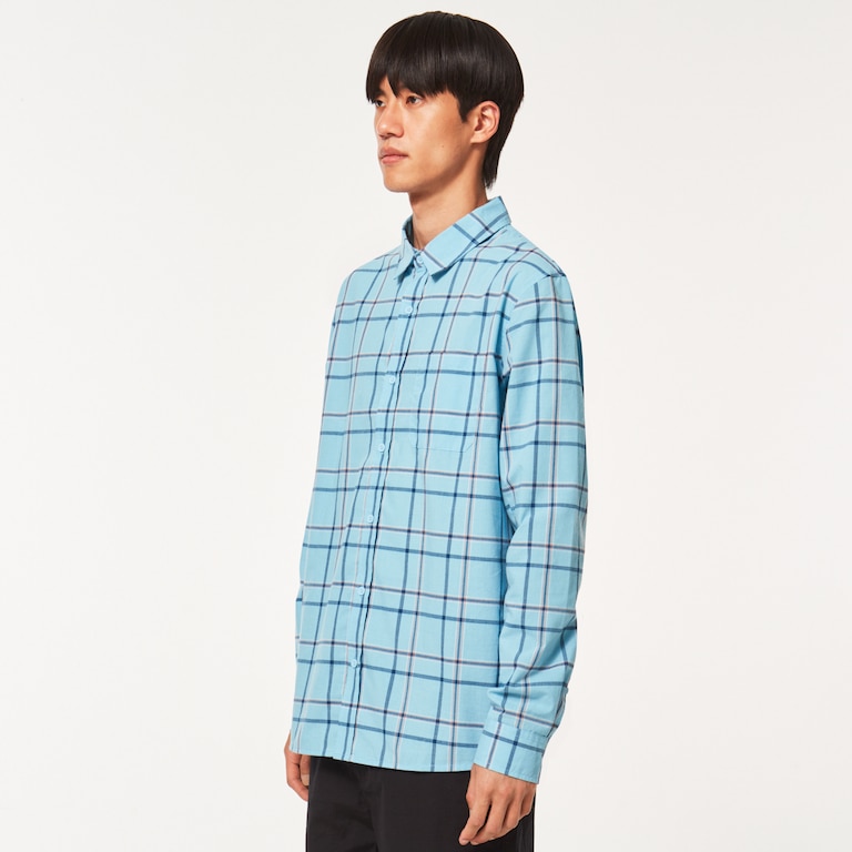 Pacific Button Down LS - Aviator Blue Check