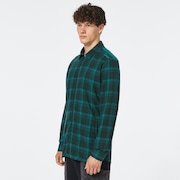 Bonfire Full Zip LS - Bayberry Check