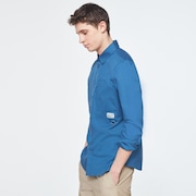 Workwear Patch LS Shirt - Interstellar Blue