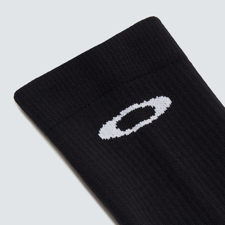 Ribbed Ellipse Long Socks - Blackout