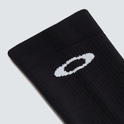 Ribbed Ellipse Long Socks - Blackout
