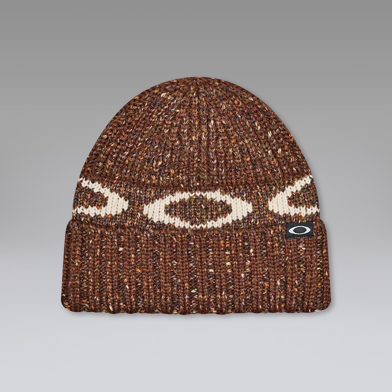Oakley W. Ellipse Ribbed Beanie in Dark Umber | Oakley® JP