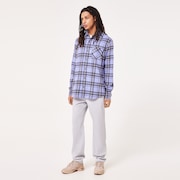 Podium Plaid Ls Flannel - New Lilac/Black Check