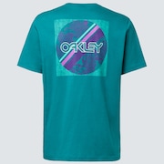 Rounded Flowers Tee - Green Lake