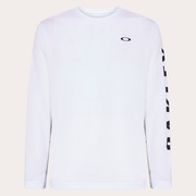 Slant Logo Print L/S Tee 8.0 - White