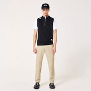 Skull Spotted Jacquard Vest - Pitch Black