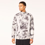 Latitude Arc Rc 1/4 Zip Fleece - Rocks Print Gray