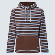 Dawny 1/4 Zip Hoodie - Carafe Stripes