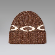 W. Ellipse Ribbed Beanie - Dark Umber