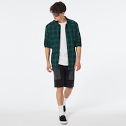 Bonfire Full Zip LS - Bayberry Check