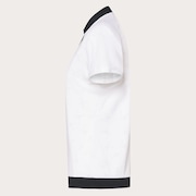 Elevate Squeeze Hem Polo - White